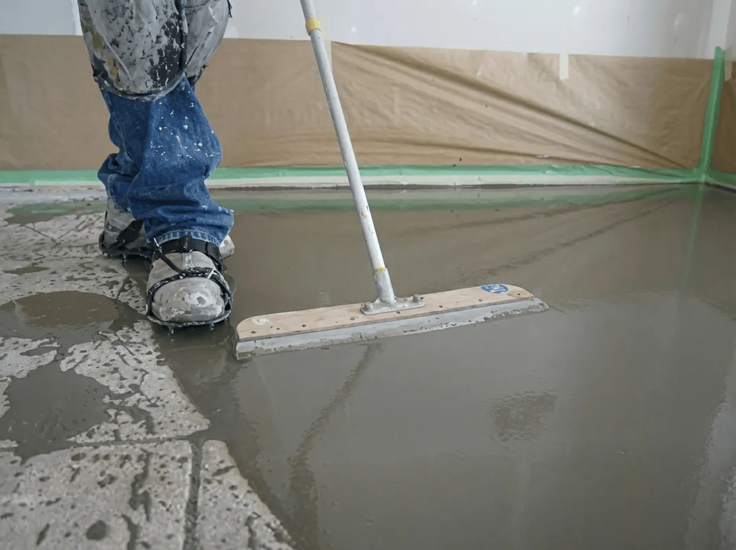 Uneven floor being professionally repaired in San Jose, CA